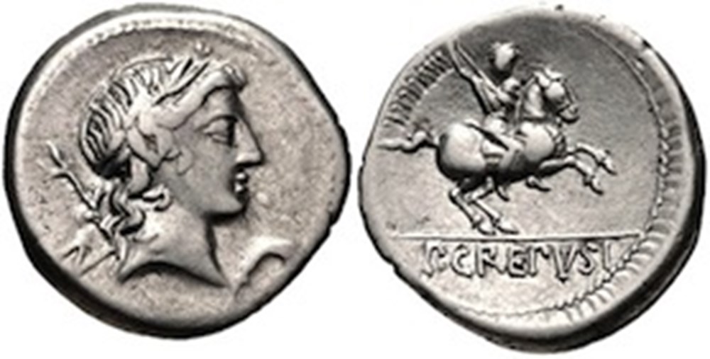 (- 082) Crepusia' monnaies antiques romaines imperiales et republicaines 082 crepusia