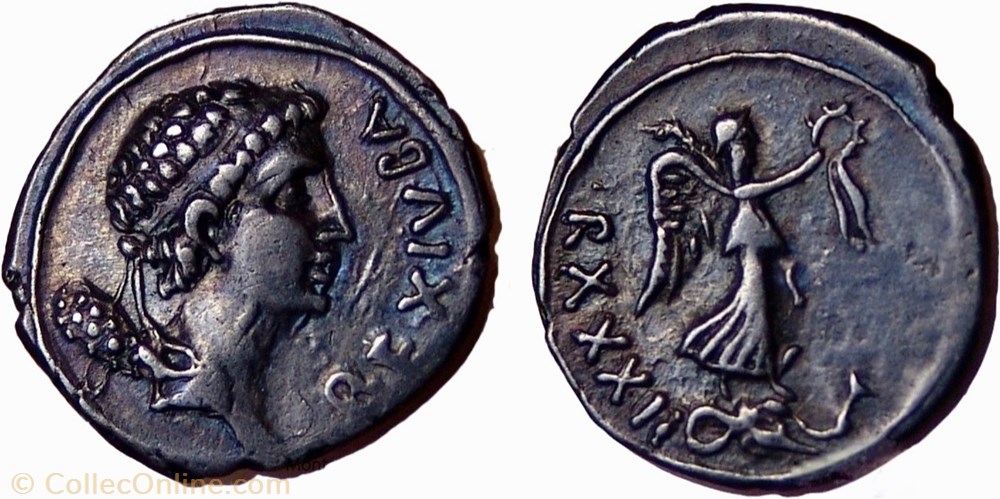 monnaies antiquite av jc grecques denier juba ii 7 apres j c