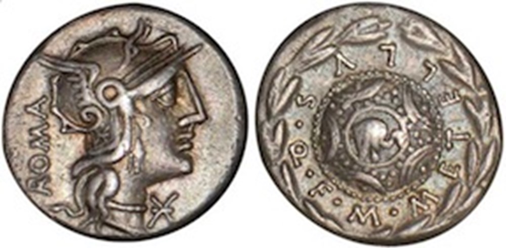 (- 127) Caecilia' monnaies antiques romaines imperiales et republicaines 127 caecilia