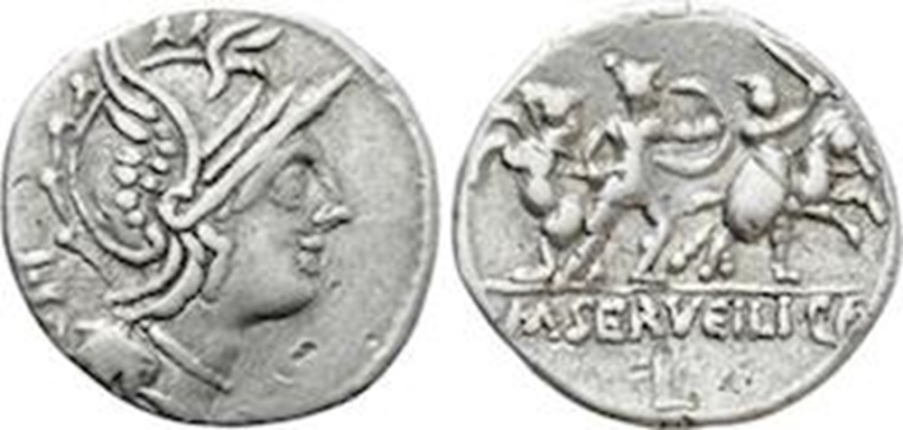 (- 100) Servilia'' monnaies antiques romaines imperiales et republicaines 100 servilia