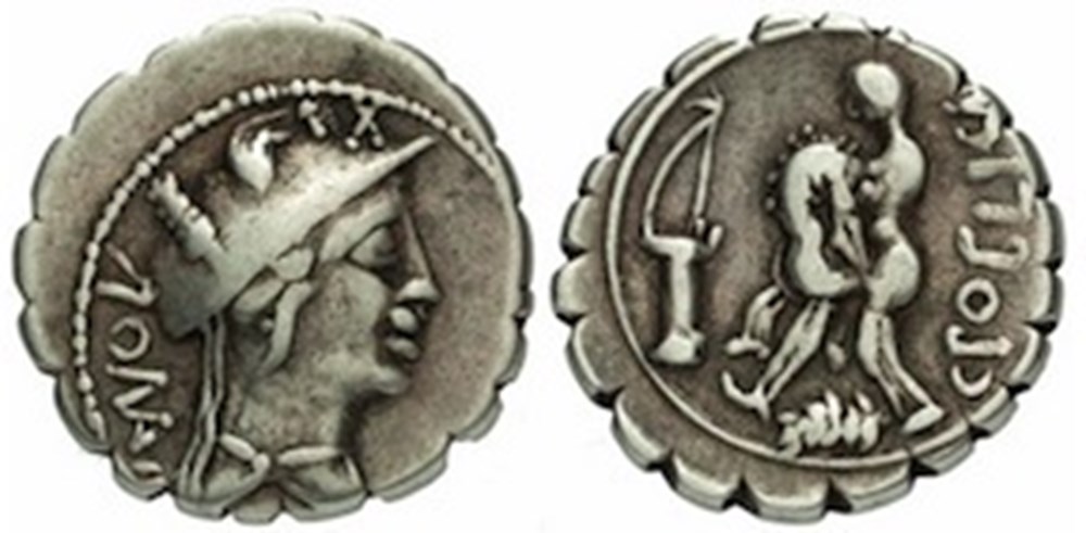 monnaies antiques romaines imperiales et republicaines 080 poblicia imitation