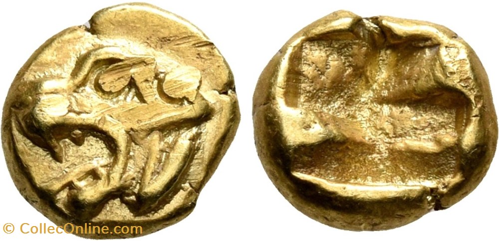 monnaies antiques grecques ionie incertain 1 24 stater 600 a 550 avant j c