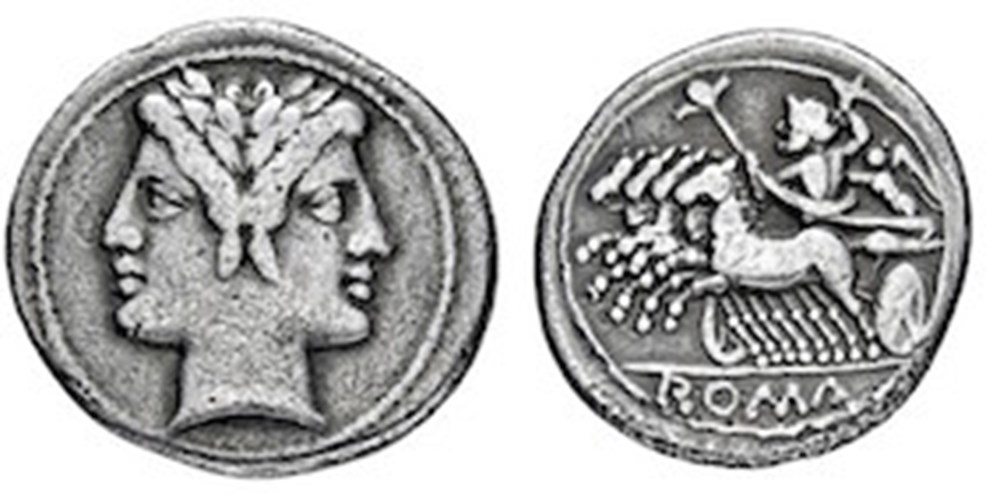 (- 225 - 215 ) Anonyme' monnaies antiques romaines imperiales et republicaines 225 215 anonyme