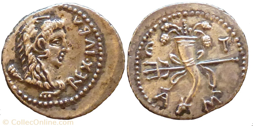 monnaie antique av jc grecque denier juba ii 16 apres j c
