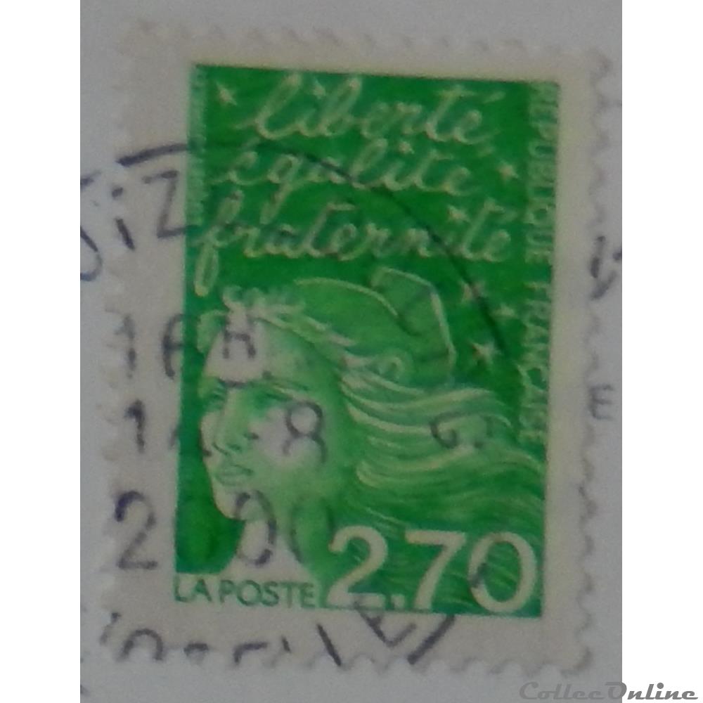 03091 Marianne de Luquet 2F70 vert de 1997 5 timbre france 03091 marianne de luquet 2f70 vert de 1997