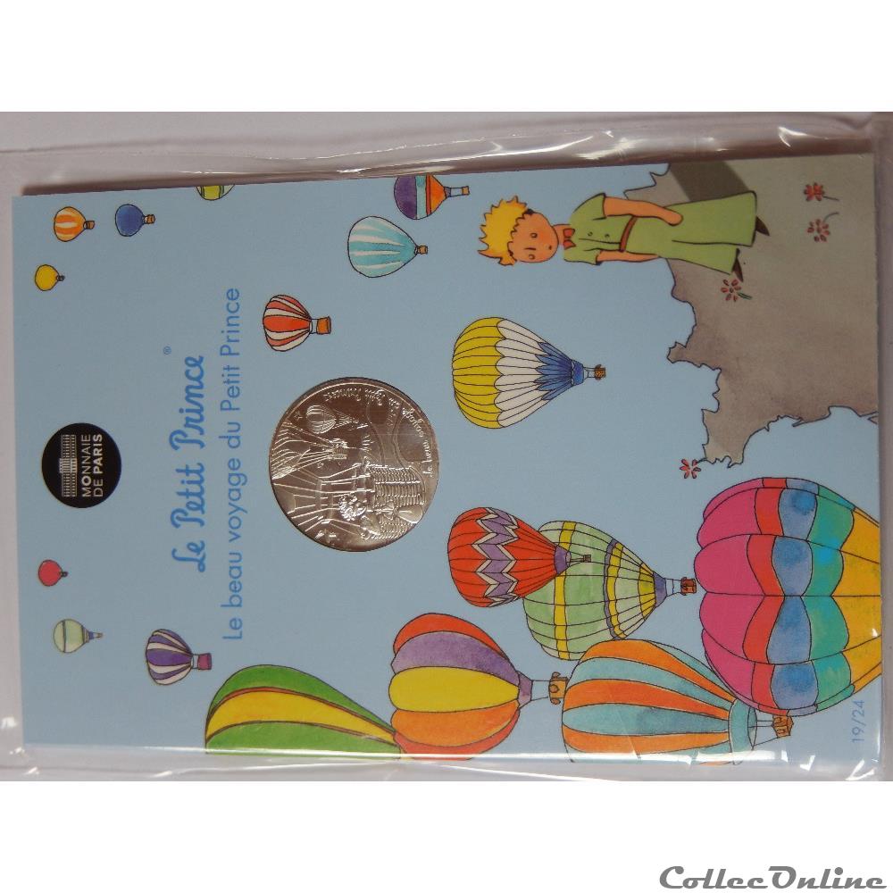 10 euros, le beau voyage du Petit Prince, en montgolfière 2 monnaie france moderne 10 euros le beau voyage du petit prince en montgolfiere