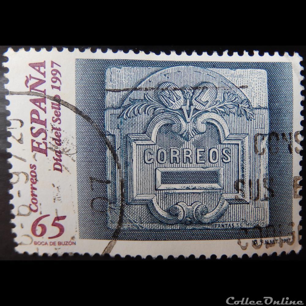 timbre europe espagne 03048 boite aux lettres 65ptas de 1997