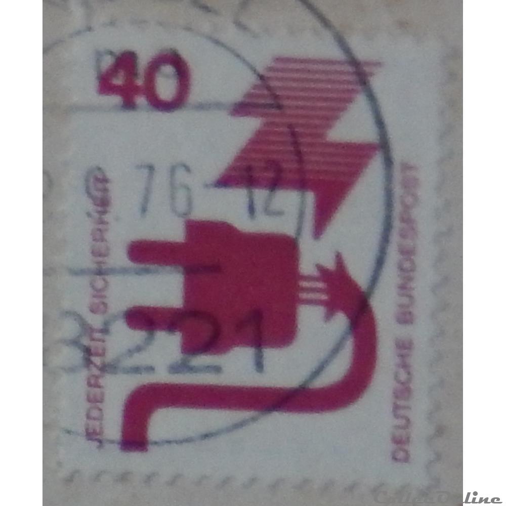 Allemagne RFA 00575 prévention des accidents 40pf de 1972 4 timbre europe allemagne rfa 00575 prevention des accidents 40pf de 1972