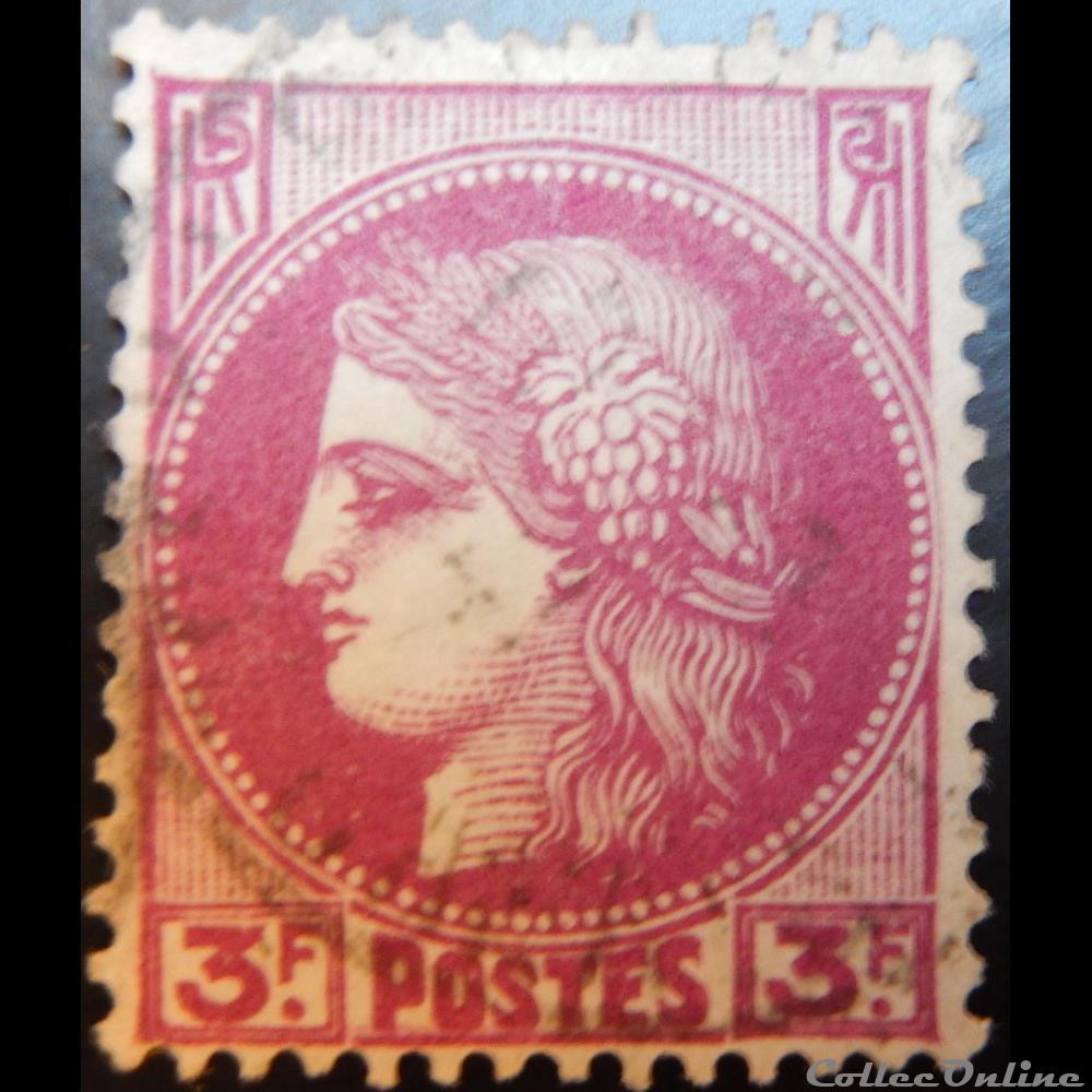 timbre france 00376 ceres 3f lilas rose