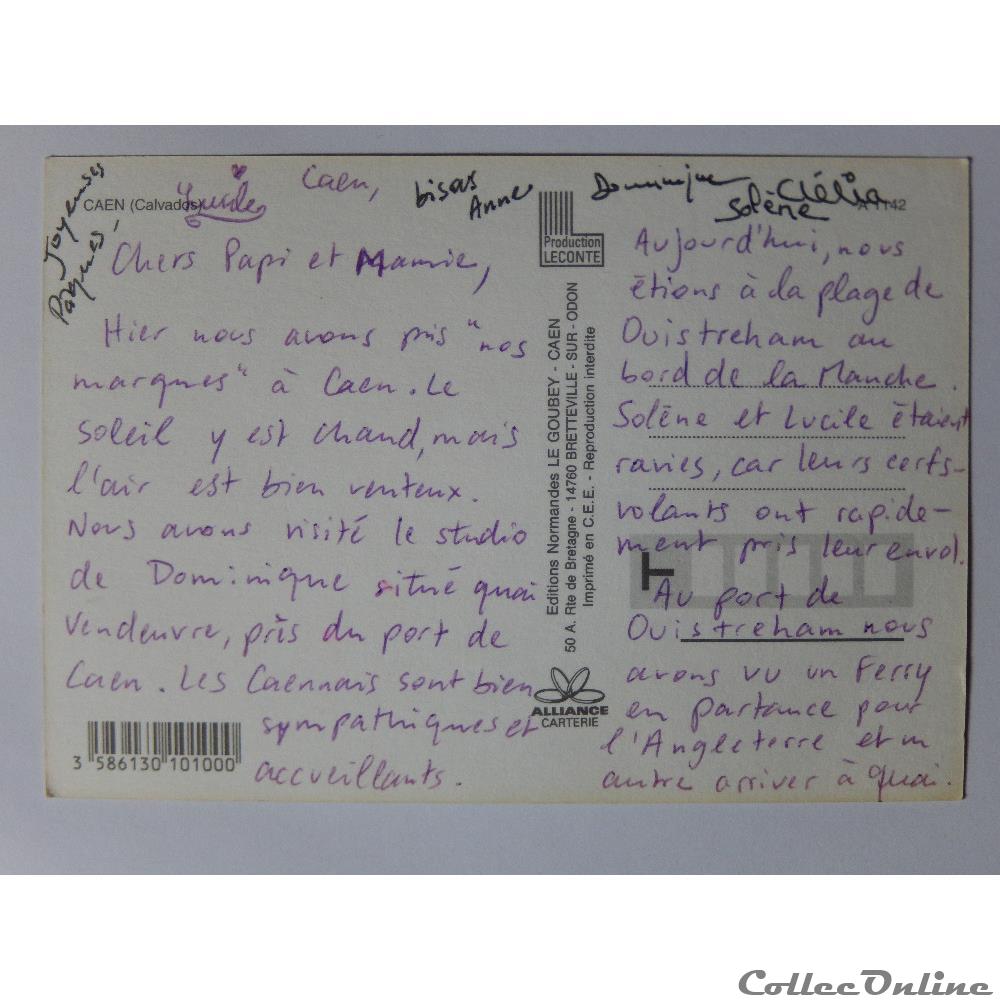 CP du Calvados, Caen carte postale france basse normandie cp du calvados caen
