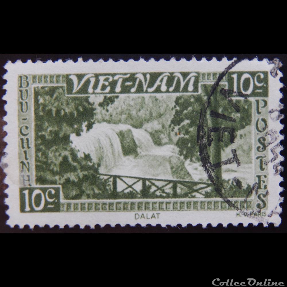 Viet-Nam 00001 cascade de Bongour, Da Lat 10c de 1951 timbre asie viet nam 00001 cascade de bongour da lat 10c de 1951