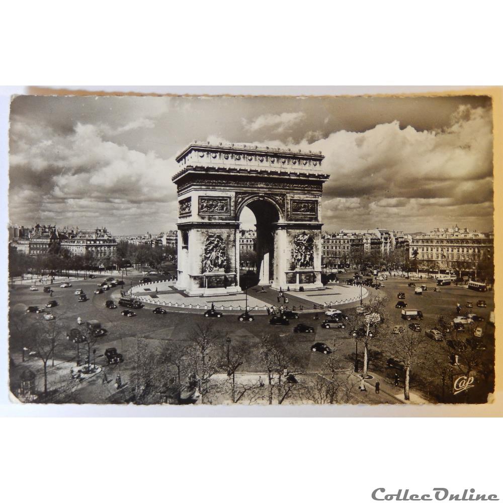CPA de Paris, l'Arc de Triomphe carte postale france ile cpa de paris arc de triomphe