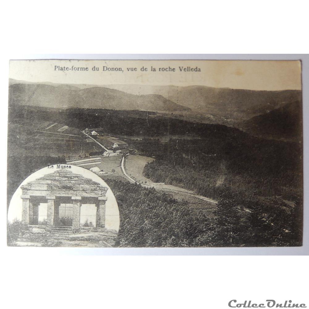 CPA du Donon, plate-forme vue de la roche Velleda, Bas-Rhin carte postale france alsace cpa du donon plate forme vue de la roche velleda bas rhin