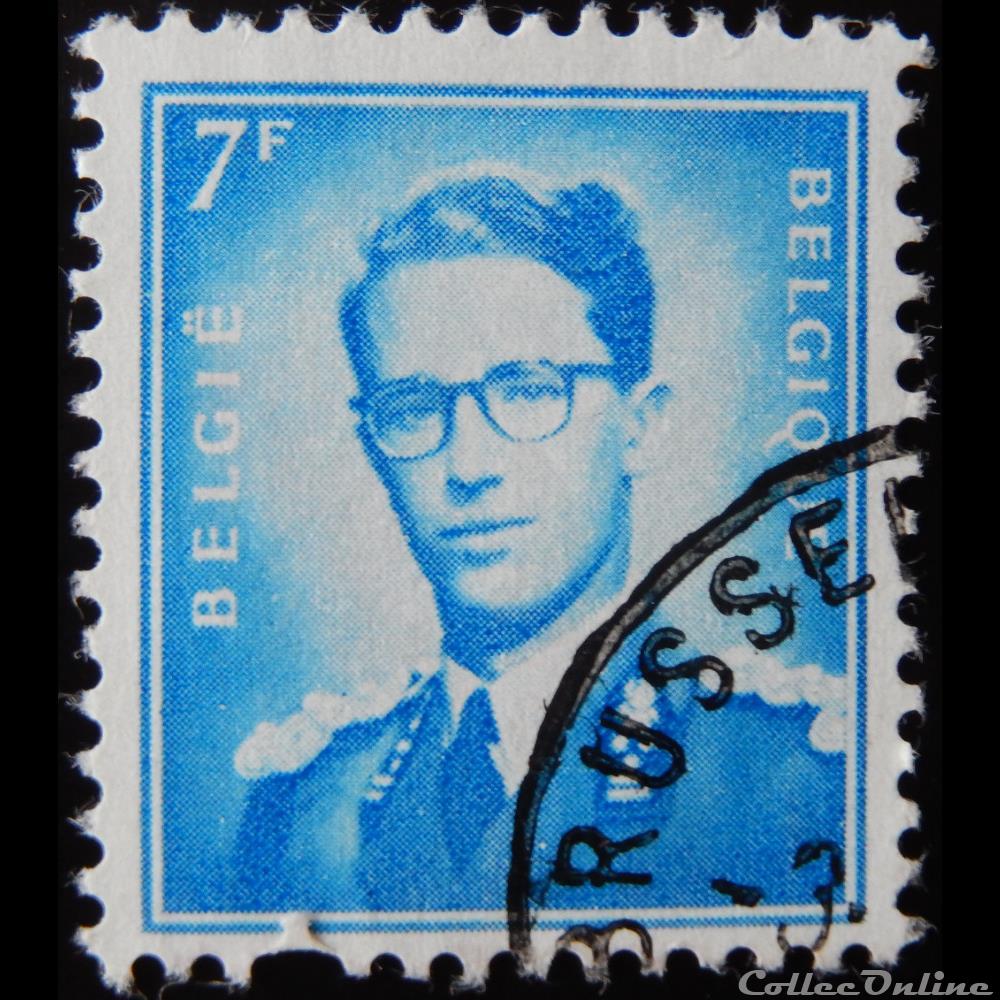 Belgique 01069B roi Baudouin 7F de 1960 timbre europe belgique 01069b roi baudouin 7f de 1960