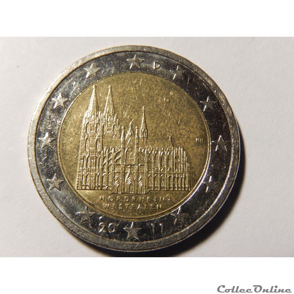 Allemagne, Rhénanie du nord-Westphalie. Cathédrale de Cologne monnaie euro allemagne rhenanie du nord westphalie cathedrale de cologne