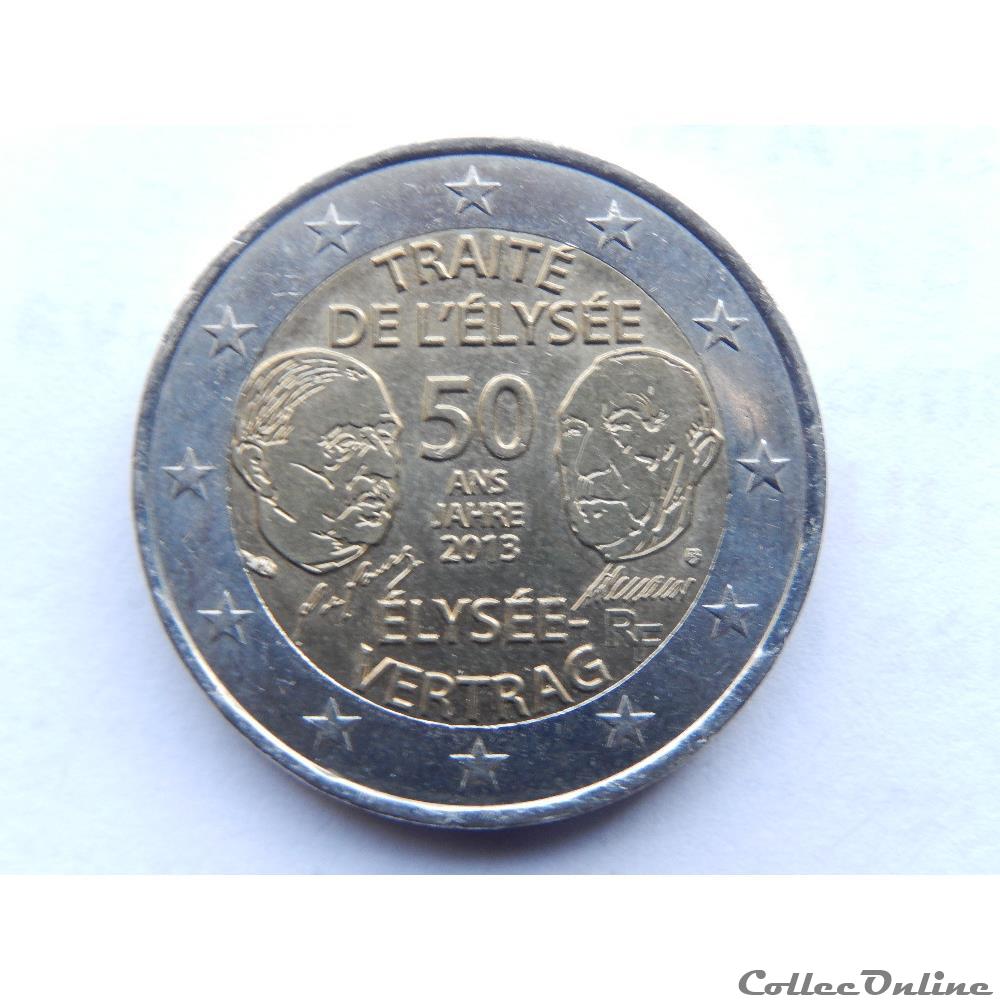 monnaie euro france traite de elysee
