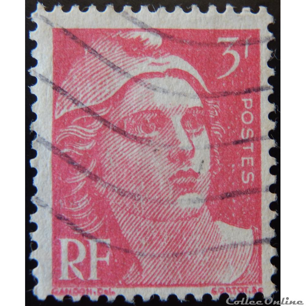Marianne De Gandon 3 F Rose Stamps Europe France 1941
