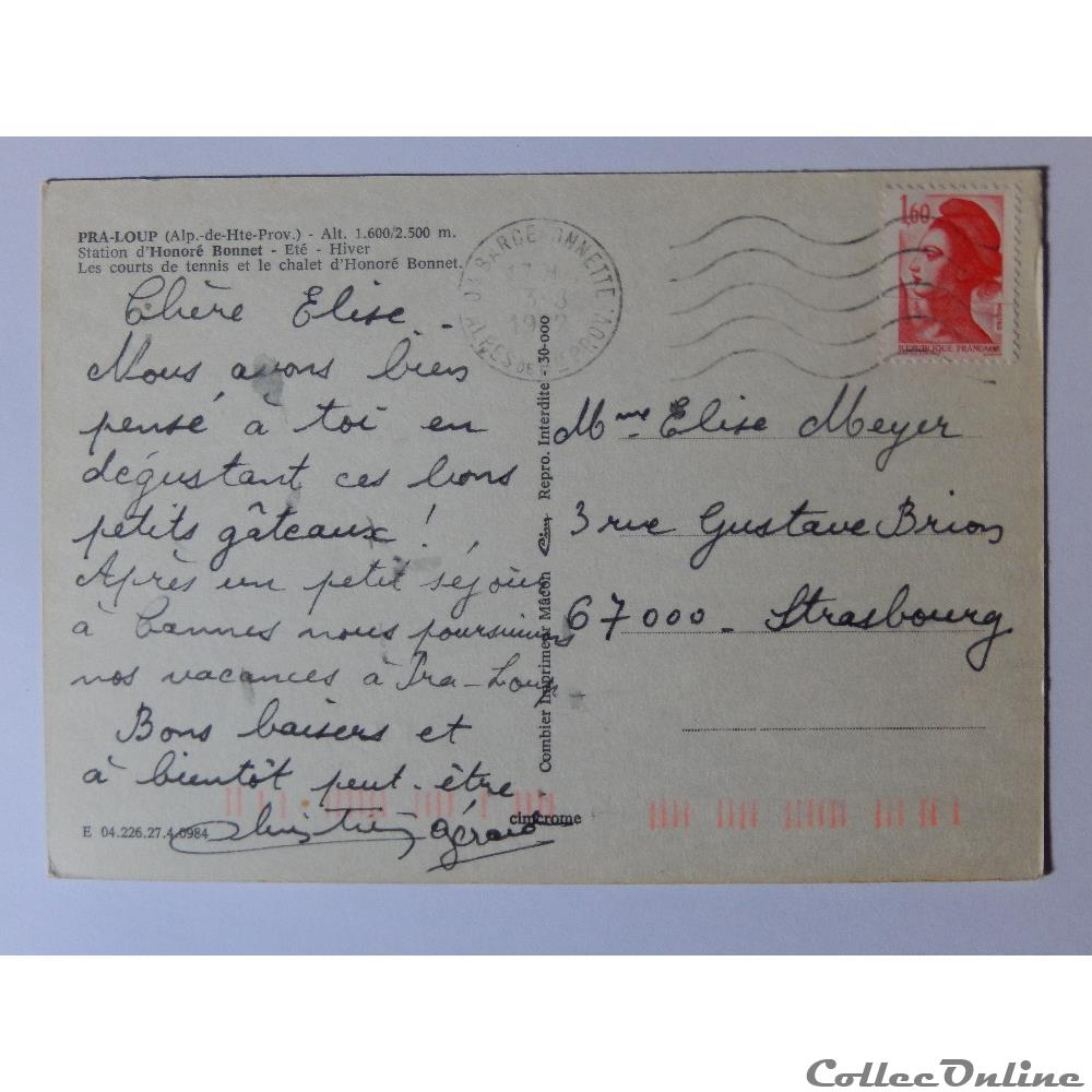 carte postale france cote azur cp des alpes de haute provence pra loup