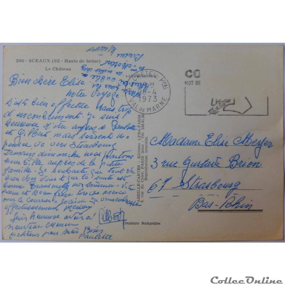 CPA des Hauts-de-Seine, Sceaux carte postale france ile cpa des hauts de seine sceaux