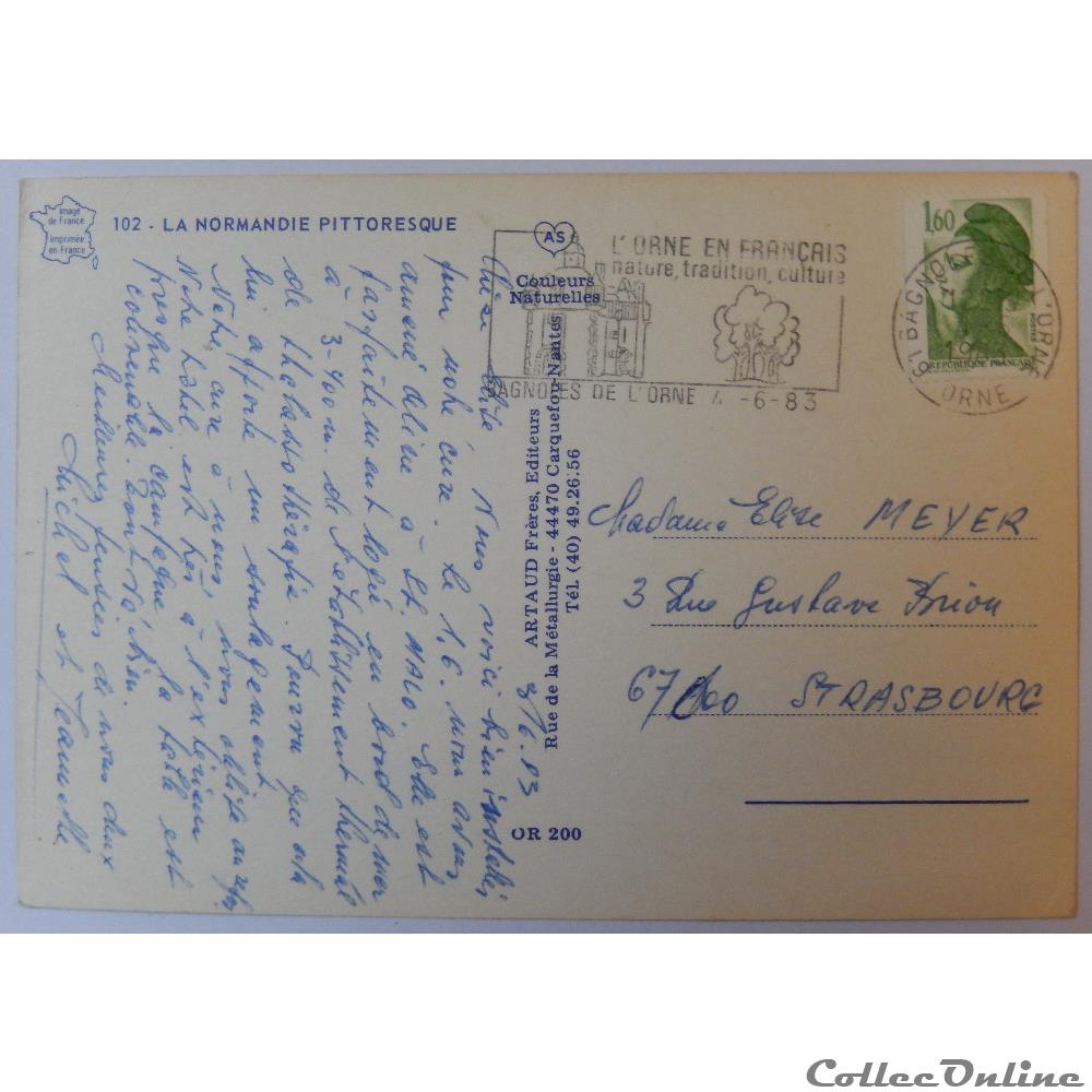 CP de Normandie carte postale france basse cp de normandie