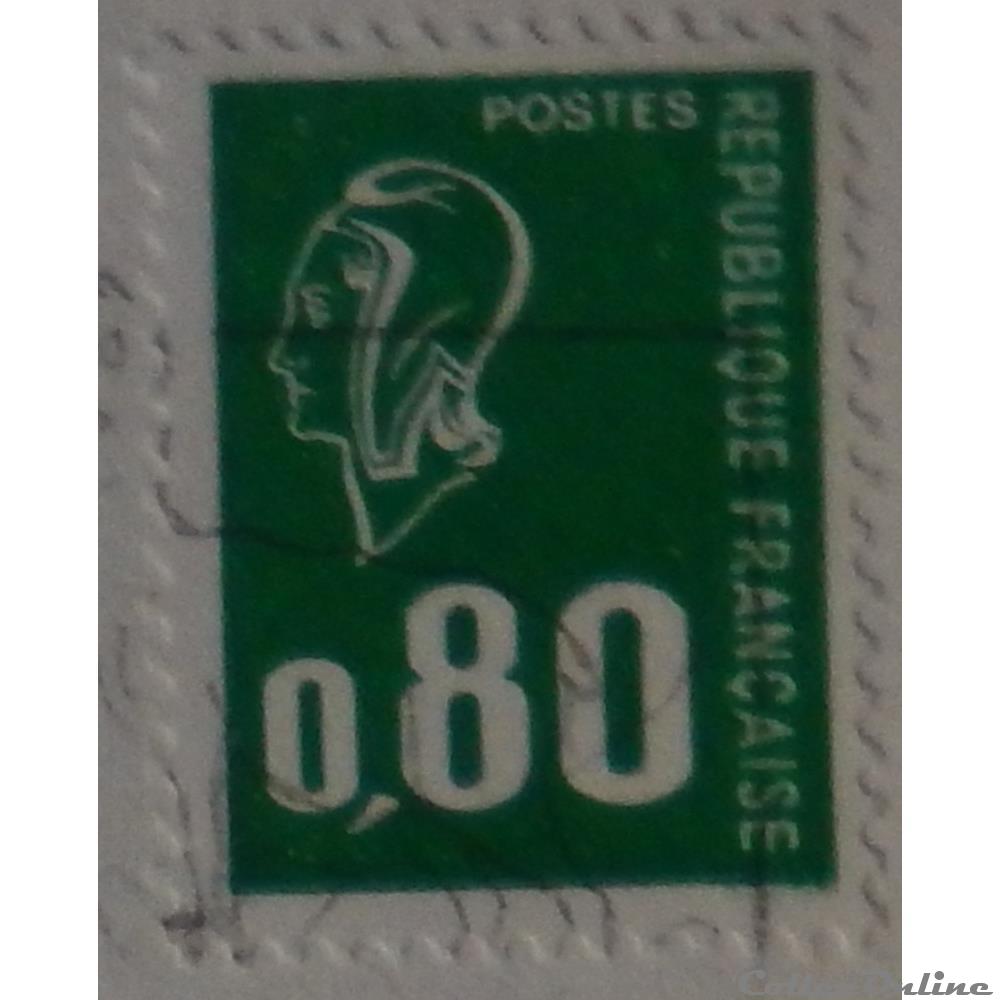 01891 Marianne de Béquet - 80c vert de 1976 4 timbre france 01891 marianne de bequet 80c vert de 1976