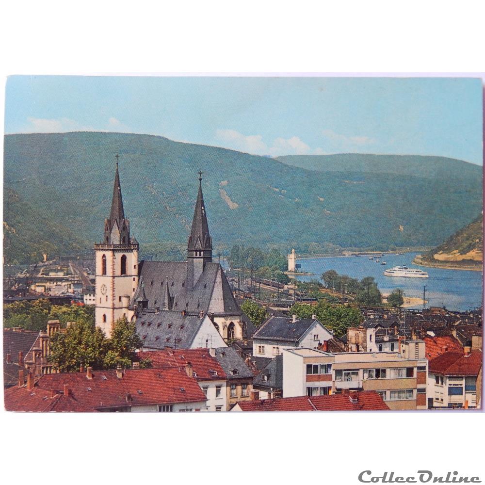 CP d'Allemagne, Rhénanie-Palatinat, Bingen am Rhein carte postale europe midi pyrenee cp allemagne rhenanie palatinat bingen am rhein