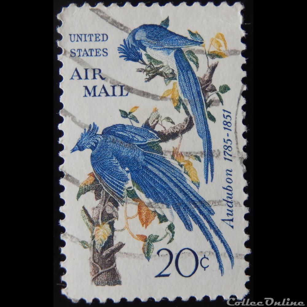 Etats Unis PA0067 Geai à face noir, Audubon 20c de 1967 timbre amerique etats unis pa0067 geai a face noir audubon 20c de 1967