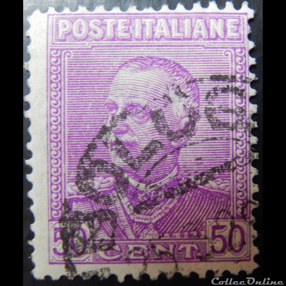Italie 00207 roi Vittorio Emanuele III 50c de 1928 timbre europe italie 00207 roi vittorio emanuele iii 50c de 1928