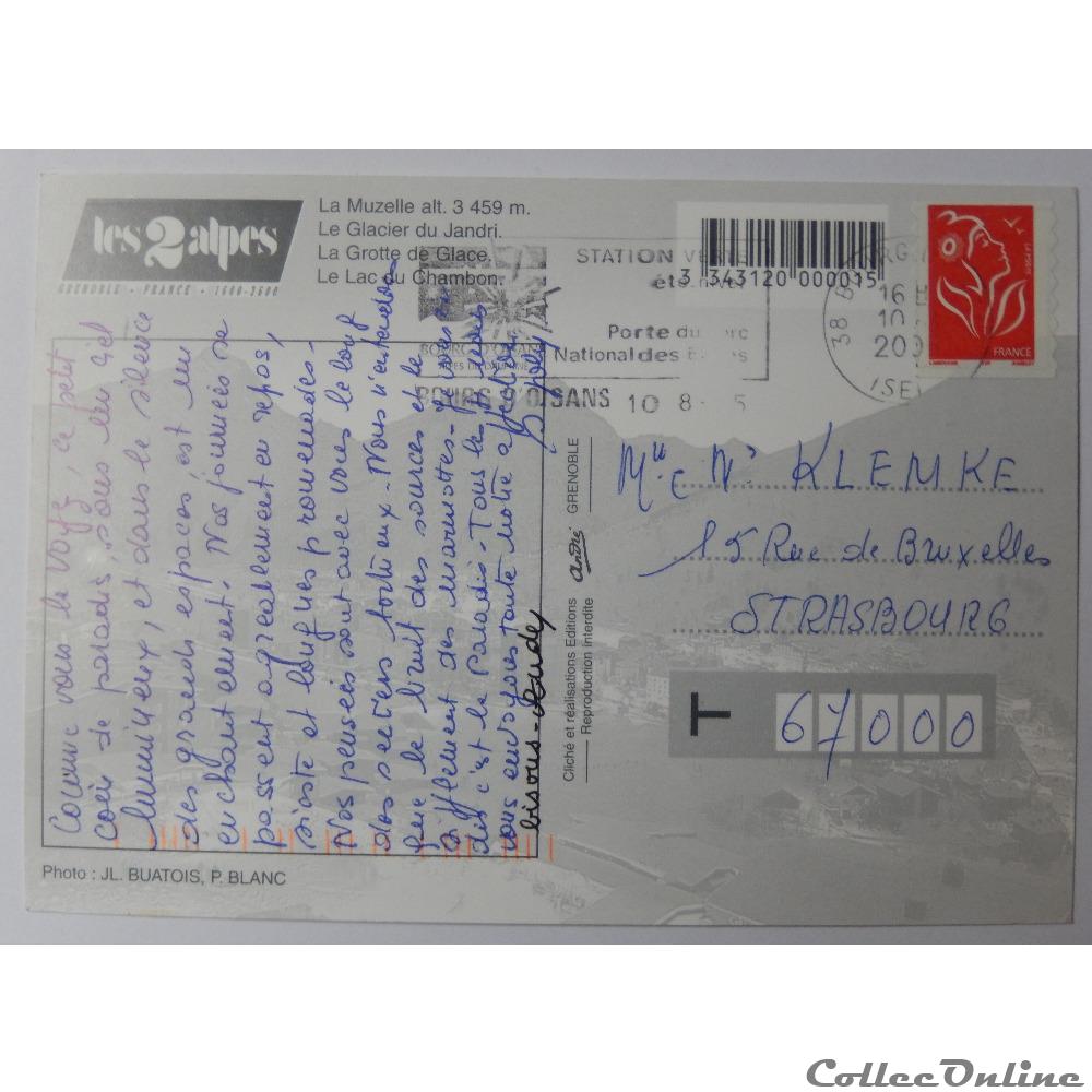 CP de l'Isère, Les 2 Alpes carte postale france rhone cp de isere les 2 alpes