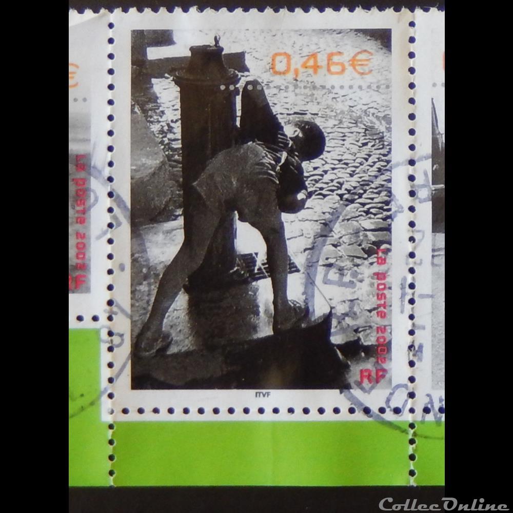 03520 Enfant à la fontaine 0.46€ de 2002 timbre france 03520 enfant a la fontaine 0 46 de 2002