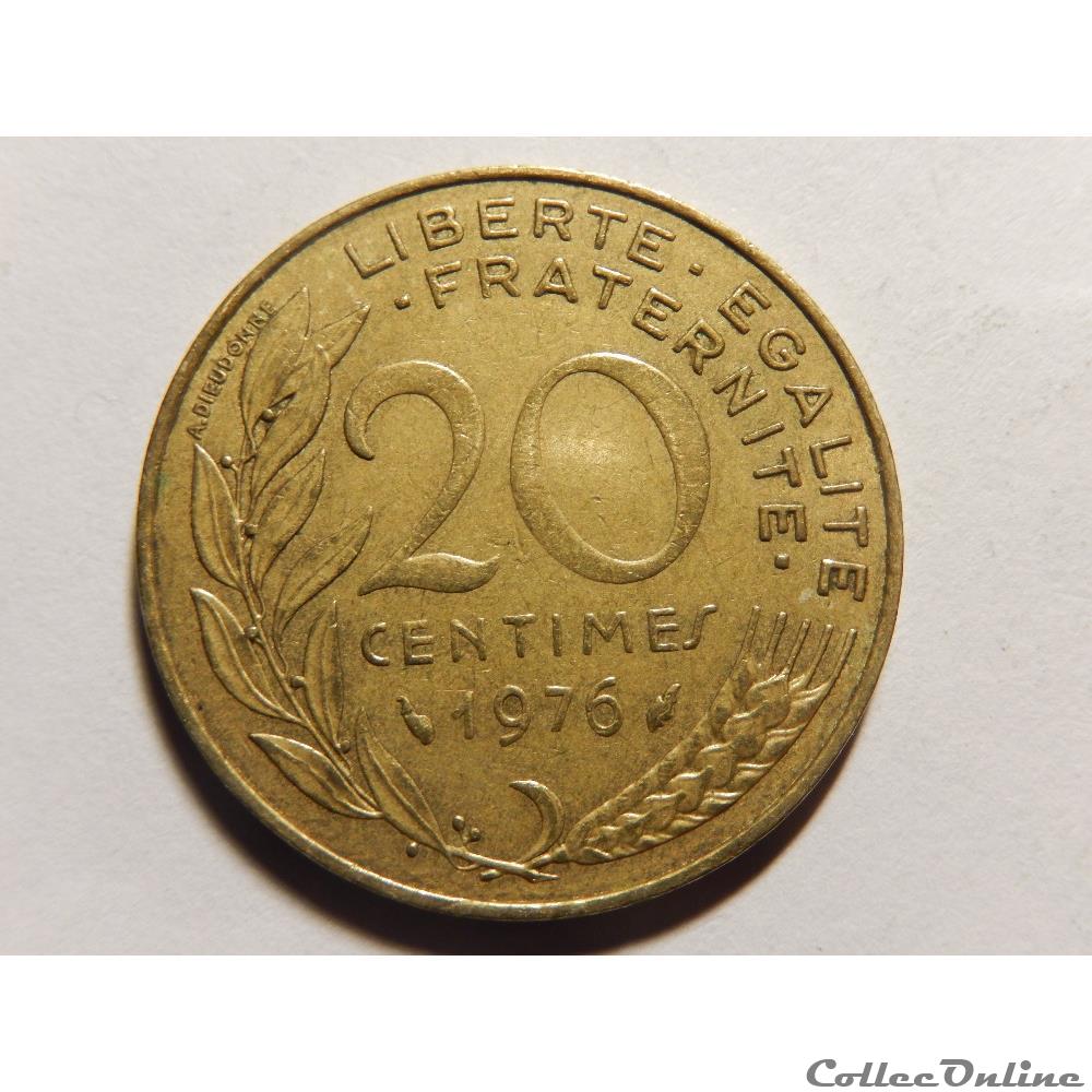 20 centimes Marianne 1976 monnaie france moderne 20 centimes marianne 1976