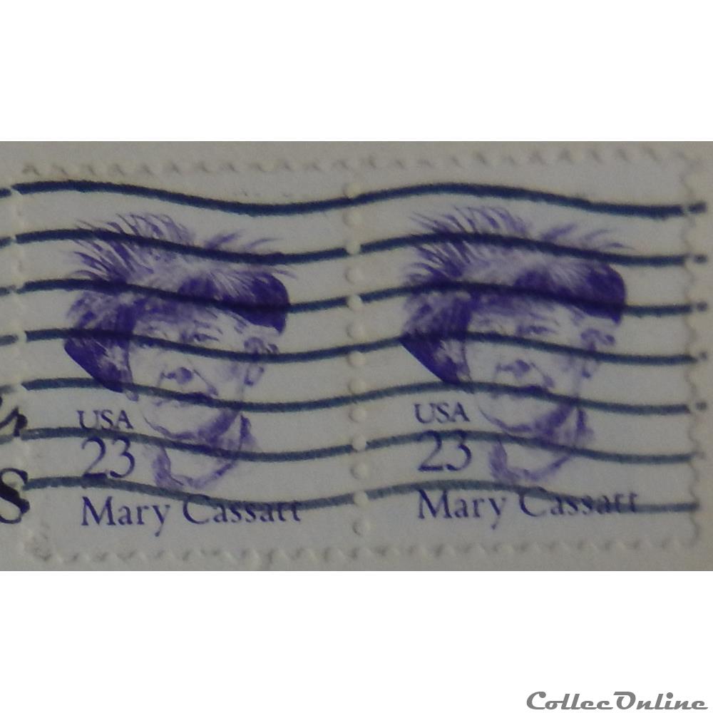 Etats Unis 01847 Mary Stevenson Cassatt 23c de 1988 timbre amerique etats unis 01847 mary stevenson cassatt 23c de 1988