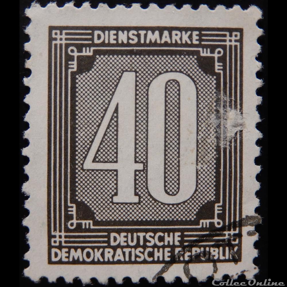 Allemagne RDA S0037 chiffre 40pf de 1956 timbre europe allemagne rda s0037 chiffre 40pf de 1956