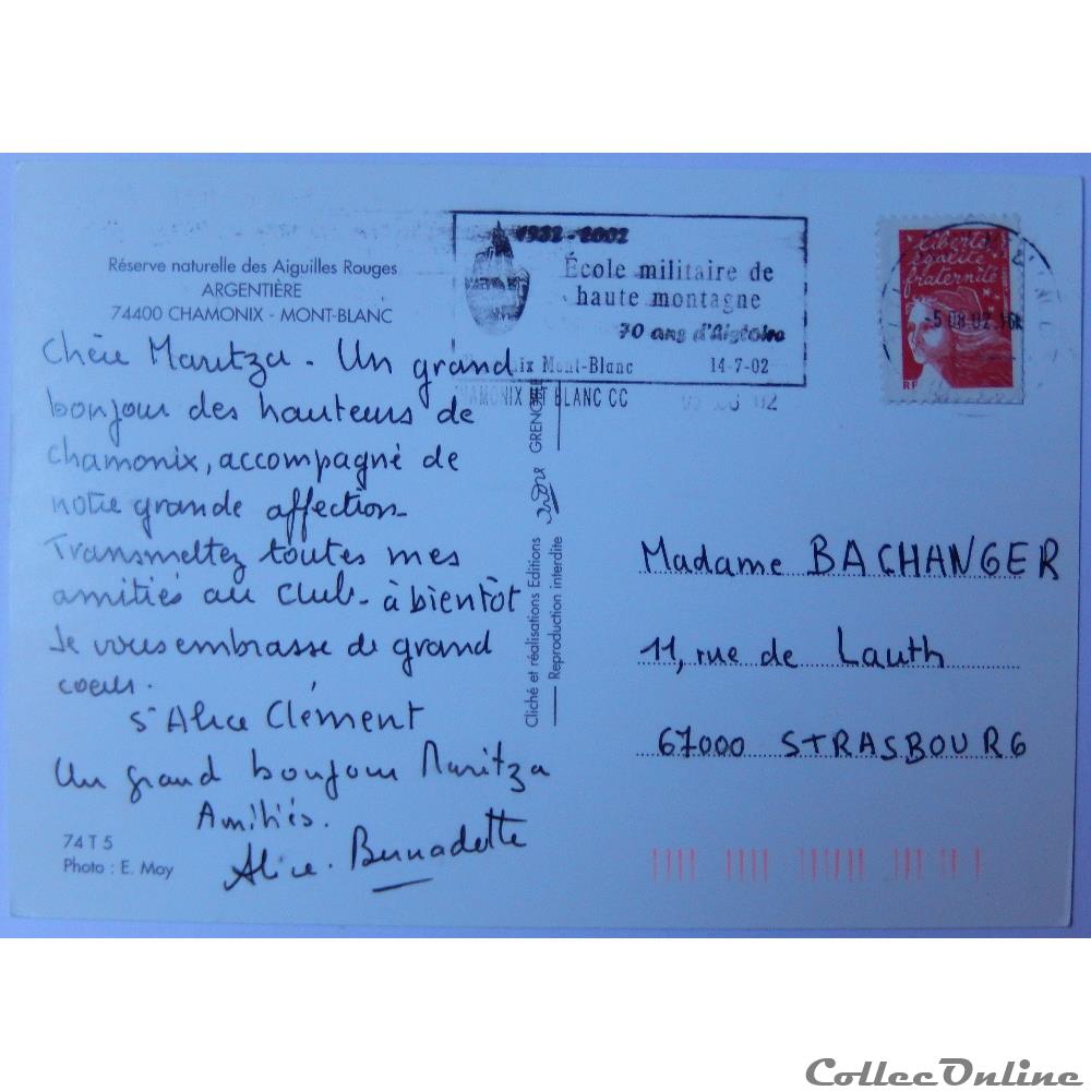 carte postale france rhone alpe cp de haute savoie argentiere