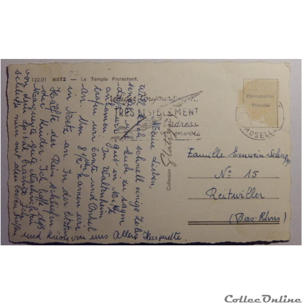 carte postale france lorraine cpa de moselle metz