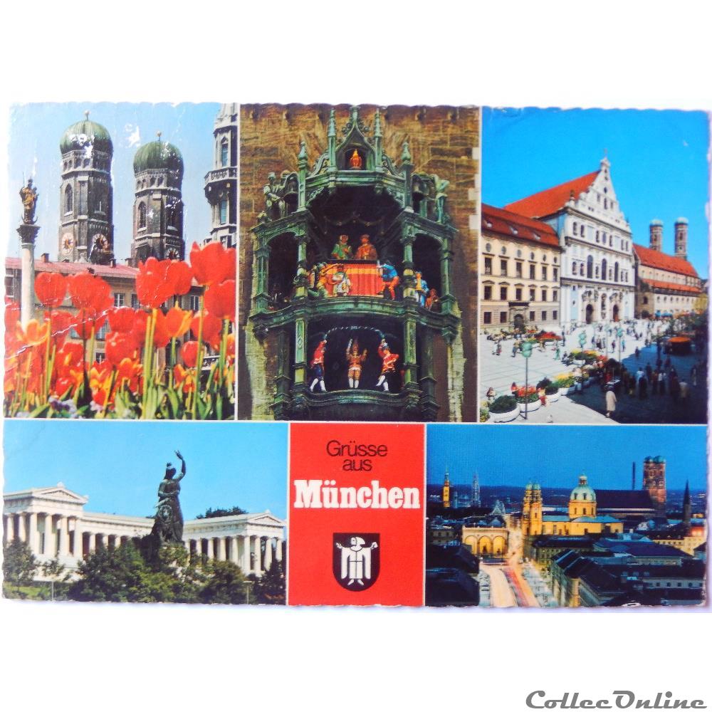 carte postale europe alsace cp allemagne baviere munich