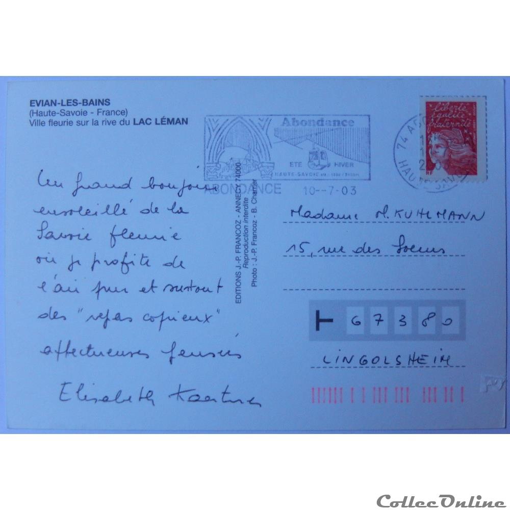 CP de Haute-Savoie, Evian les Bains carte postale france rhone alpe cp de haute savoie evian les bains