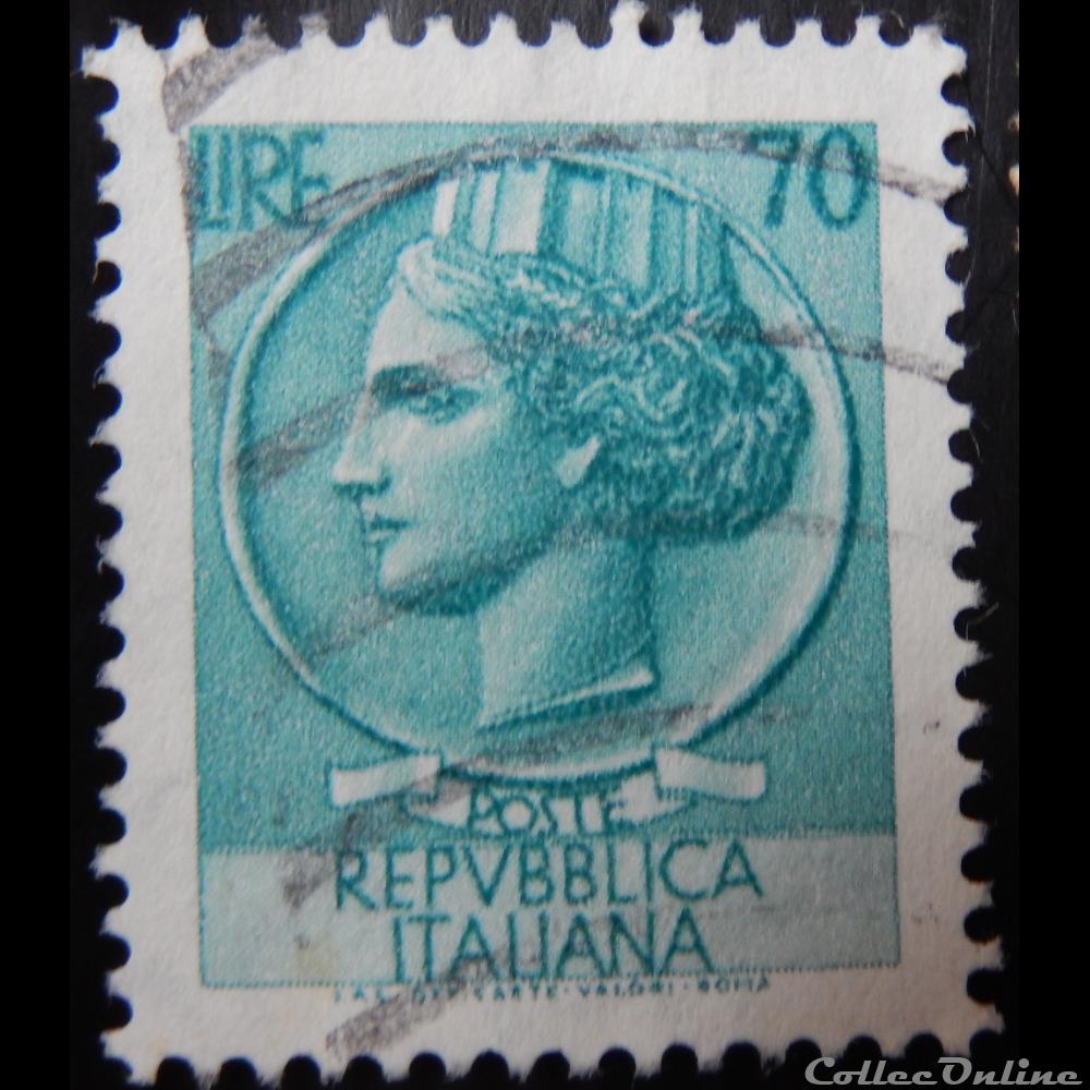 timbre europe italie 00718a piece de syracuse 70 lires de 1960