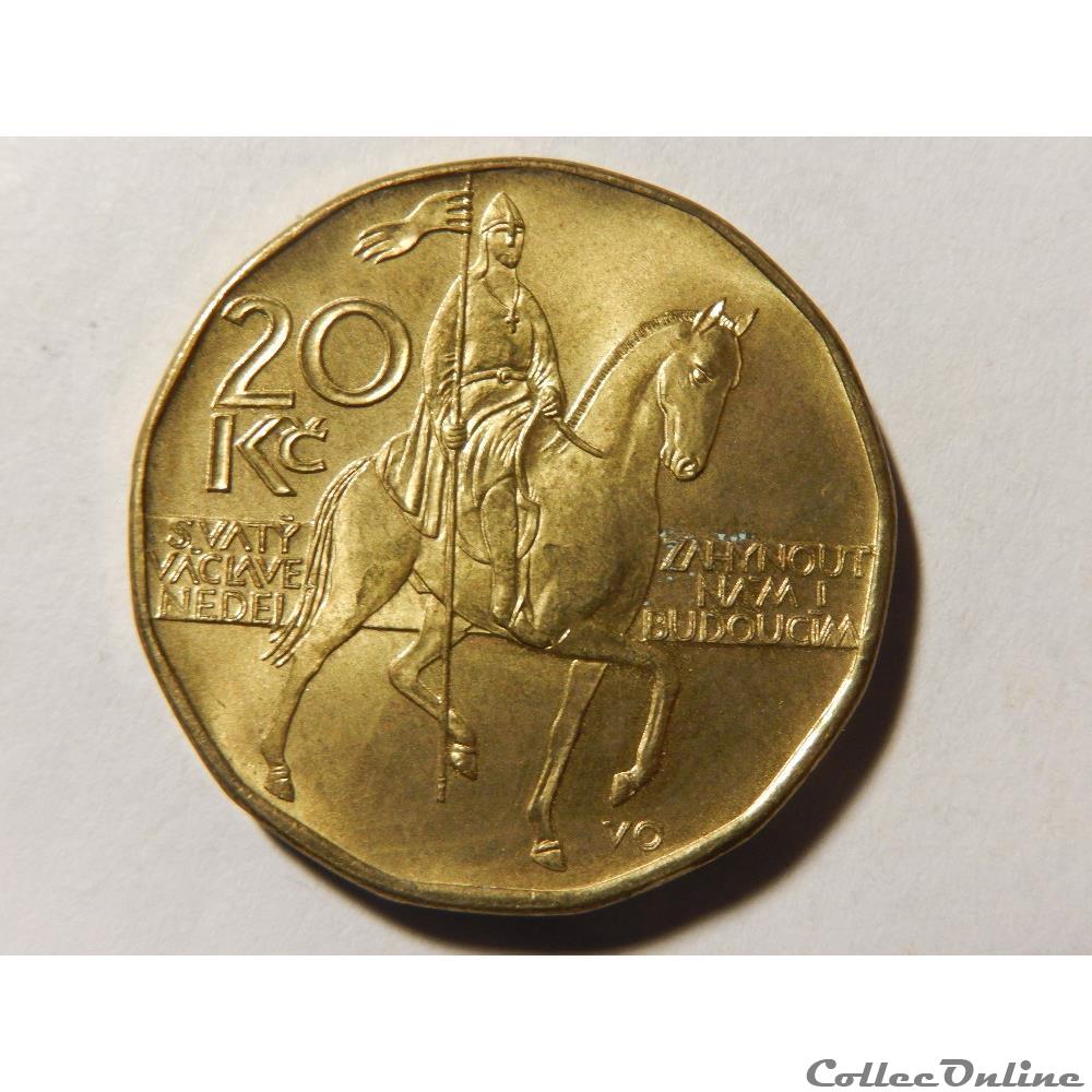 R. Tchèque, 20 korun de 2014 monnaie monde republique r tcheque 20 korun de 2014