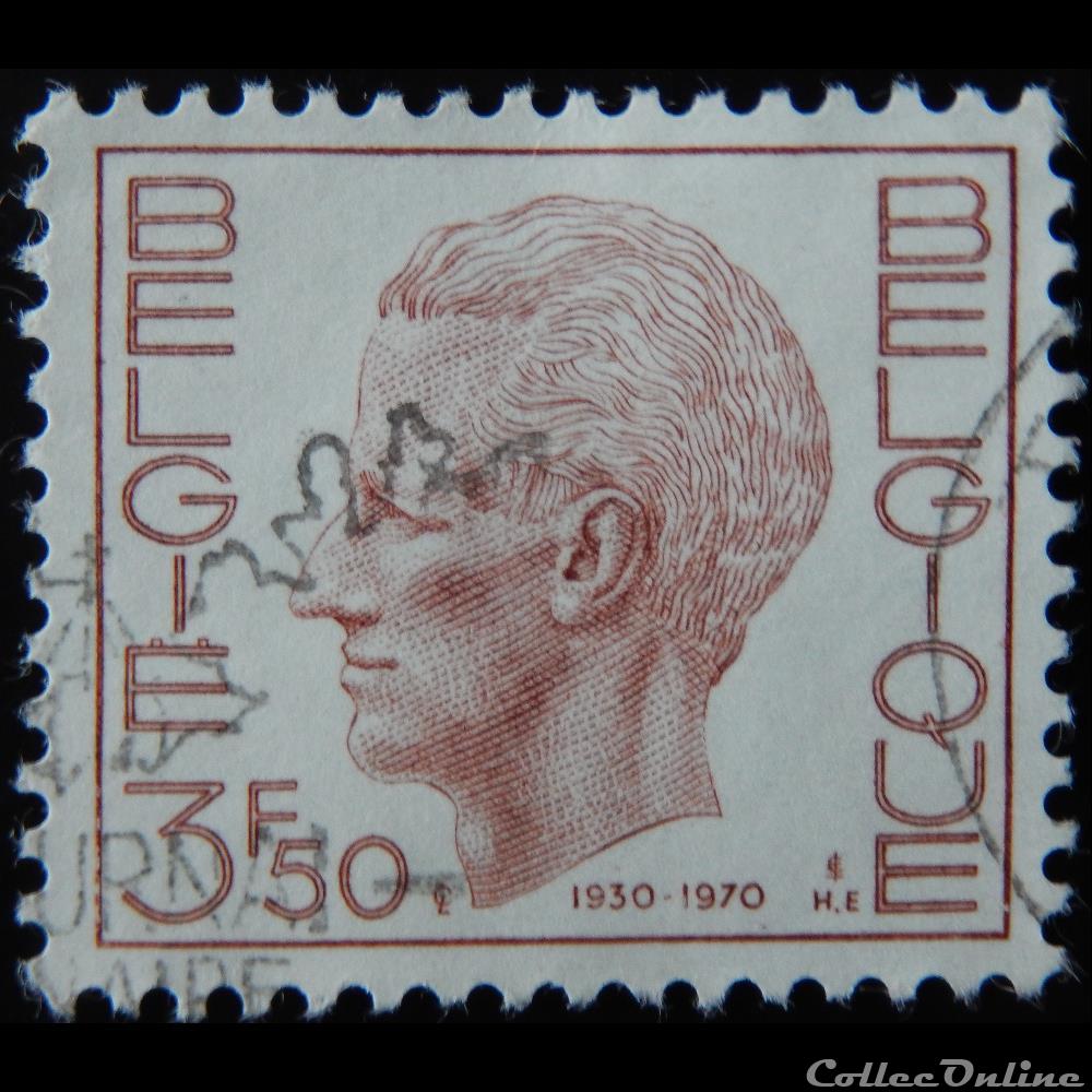 Belgique 01583 roi Baudouin 3F50 de 1970 timbre europe belgique 01583 roi baudouin 3f50 de 1970