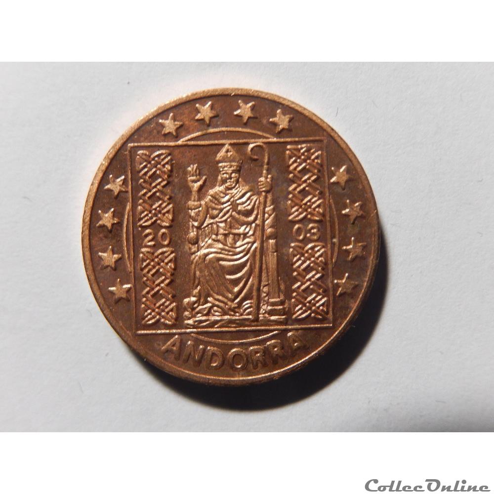 monnaie euro andorre piece de 2 centimes