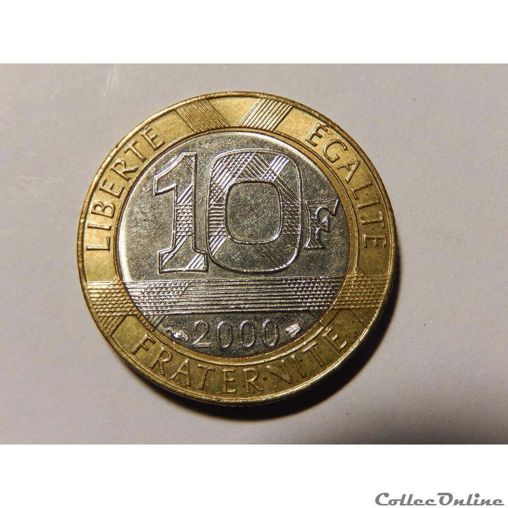 10 Francs Génie de la Bastille 2000 monnaie france moderne 10 francs genie de la bastille 2000