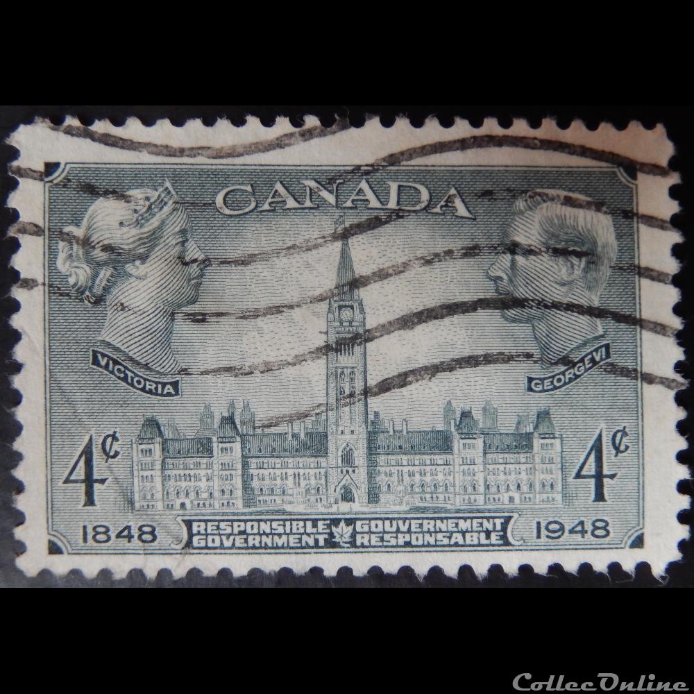 Canada 00228 responsable du gouvernement 4c de 1948 timbre amerique canadum canada 00228 responsable du gouvernement 4c de 1948