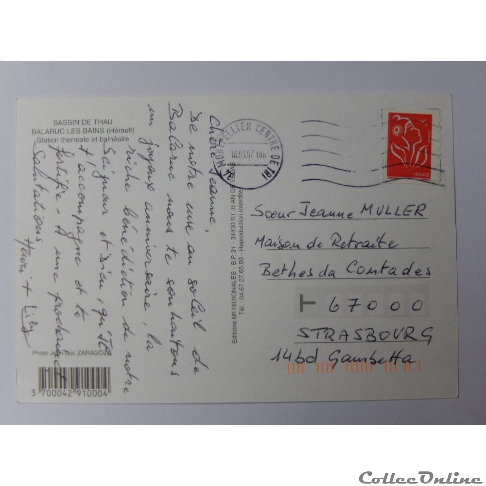 carte postale france languedoc roussillon cp de herault balaruc les bains