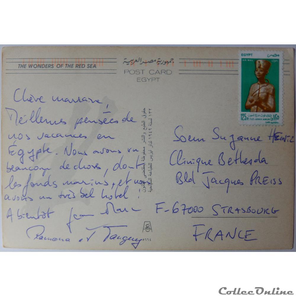 CP d'Egypte, la Mer Rouge carte postale afrique ile de france cp egypte la mer rouge