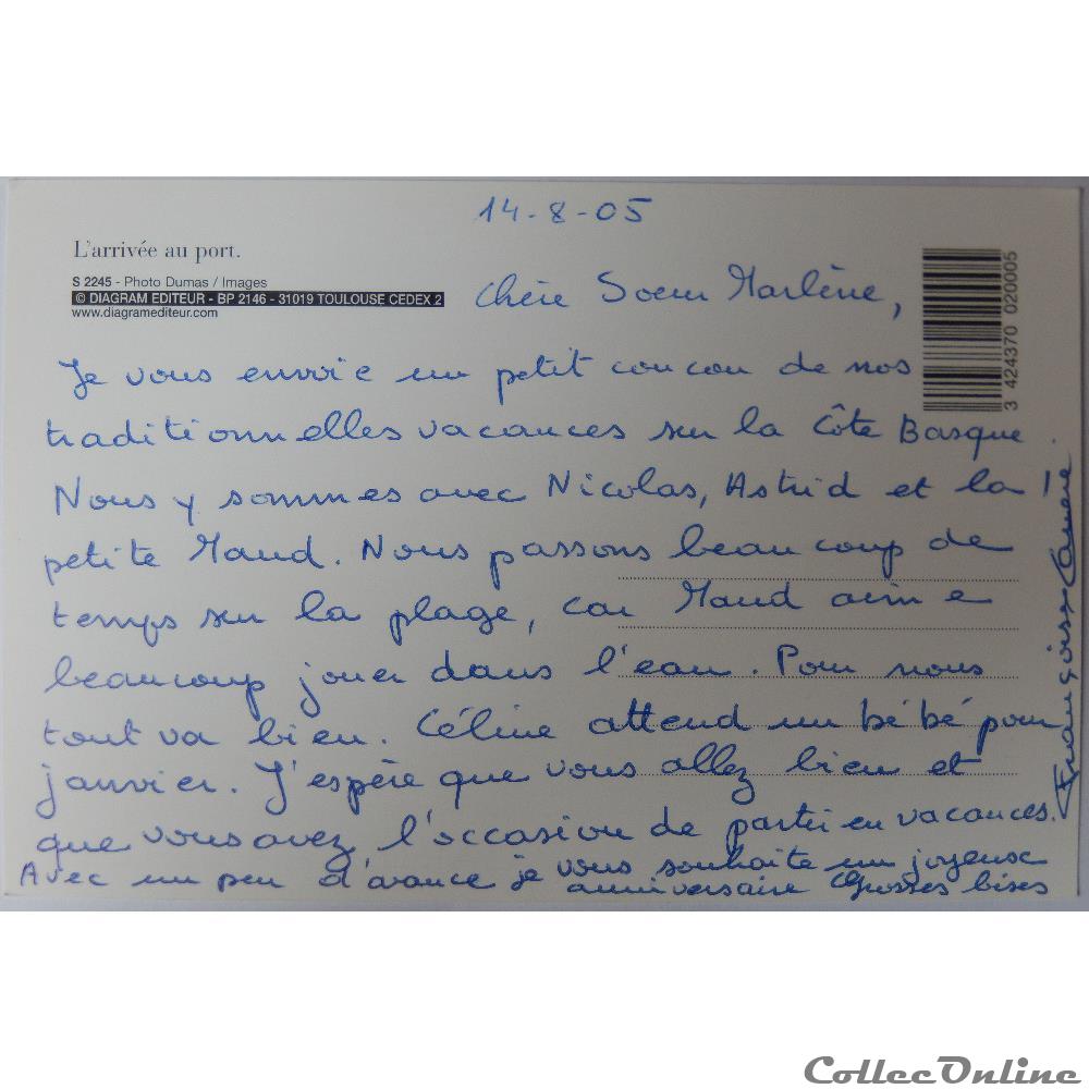 carte postale france aquitaine cp des pyrenees atlantiques saint jean de luz