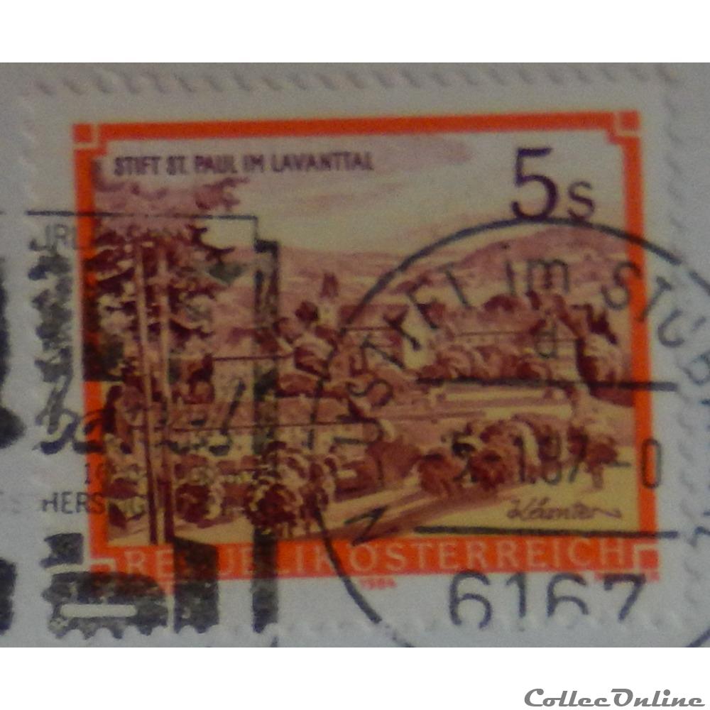 Autriche 01656 Monastère bénédictin St. Paul, Lavanttal 5S de 1985 3 timbre europe autriche 01656 monastere benedictin st paul lavanttal 5s de 1985