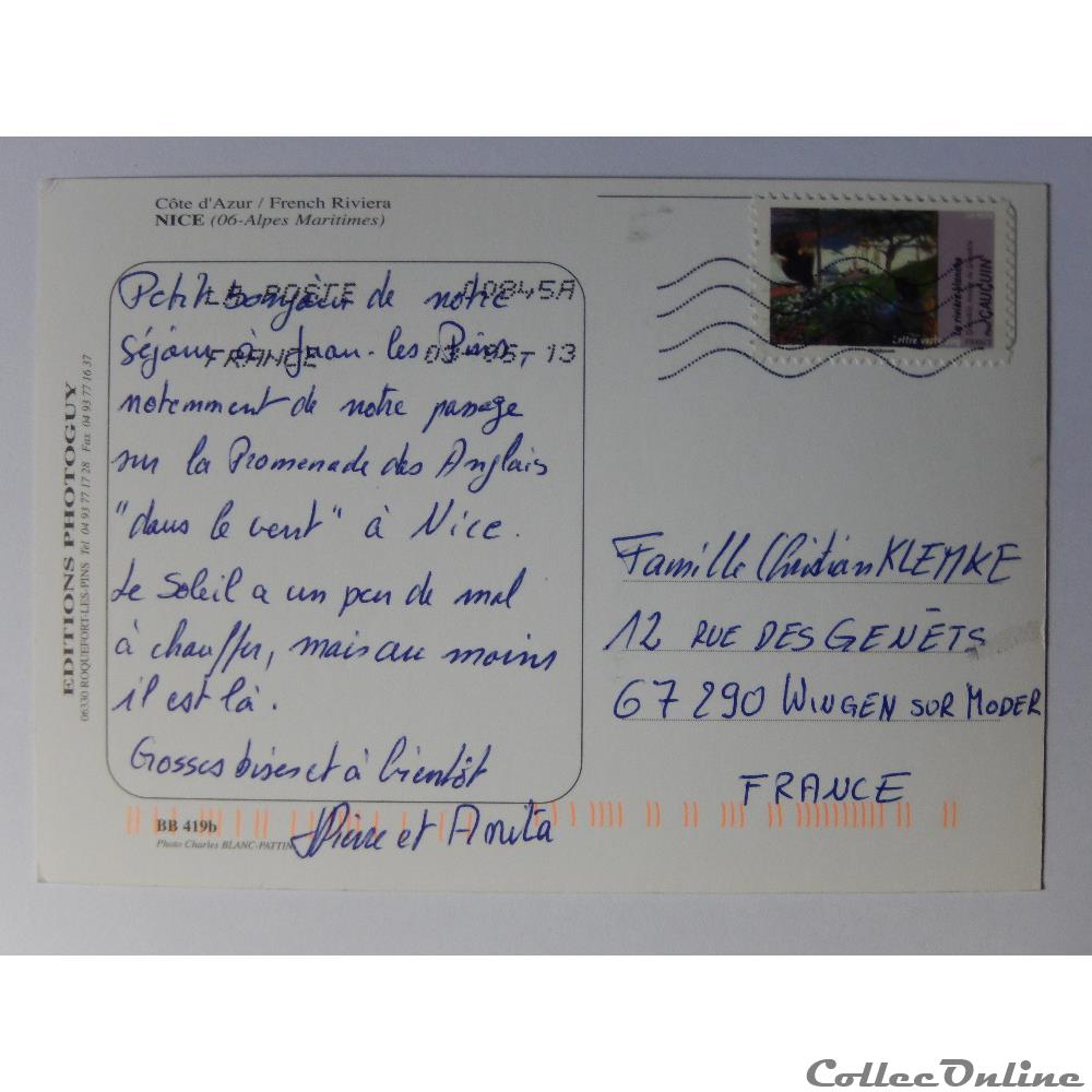 CP des Alpes-Maritimes, Nice carte postale france provence cote azur cp des alpes maritimes nice