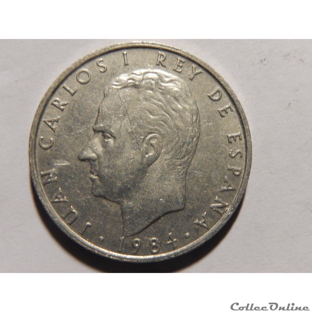 monnaie monde espagne 2 pesetas de 1984