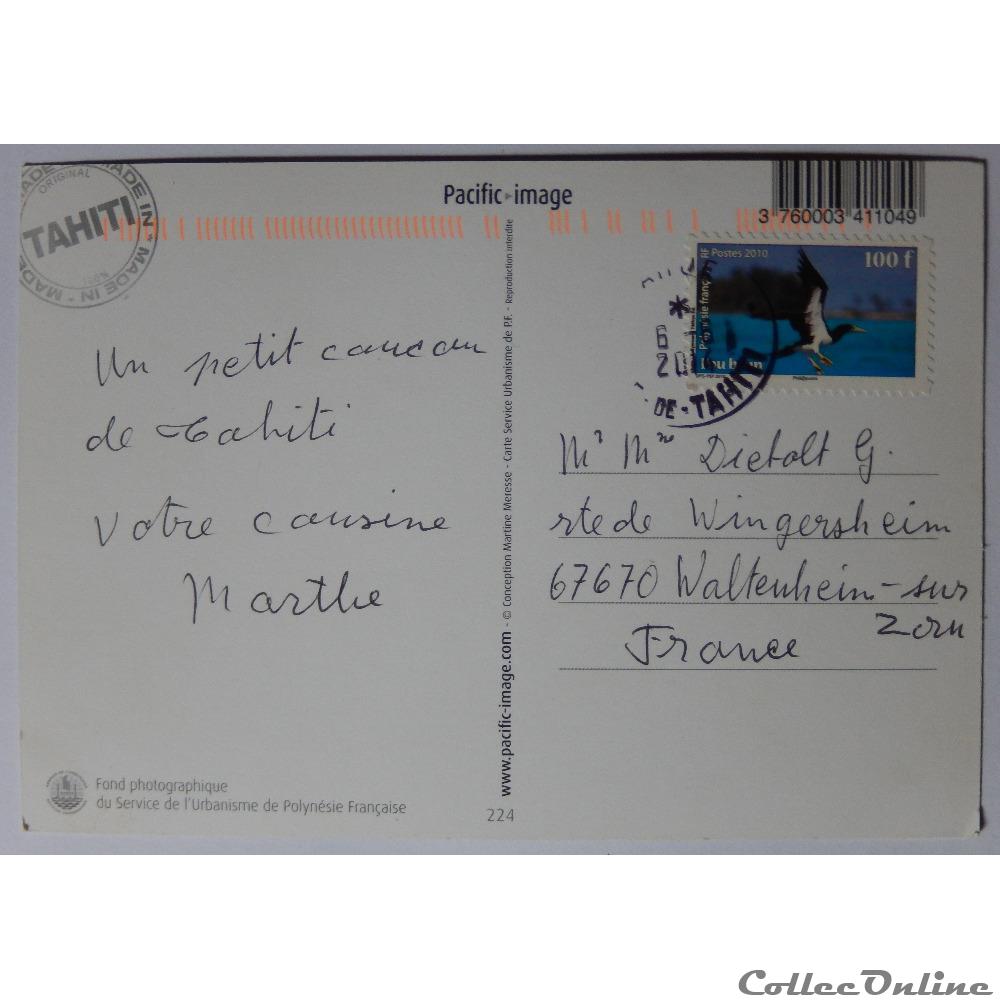 carte postale france outre mer cp de tahiti